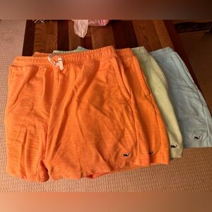 Vineyard Vines Men’s Cotton-Blend Shorts 1blue 1green 2orange all size large